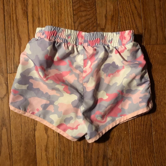 Girls Champion Athletic Shorts | Pink and Purple Camo - Picture 2 of 5
